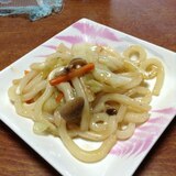 めんつゆで簡単☆やきうどん